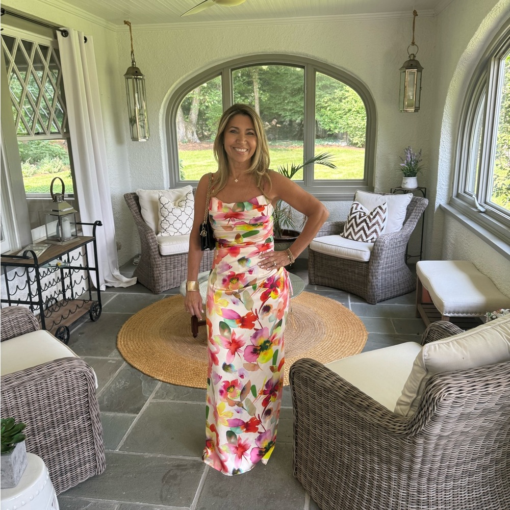 Floral Multicolor Maxi Dress